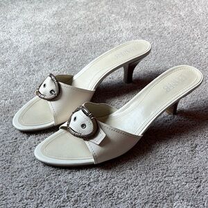 Franco Sarto Cream Women's Heels, Like New!